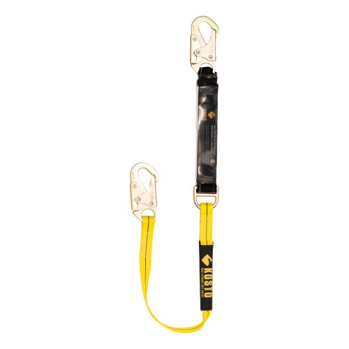 Fall Protection Cable Lanyard with Shock Absorber